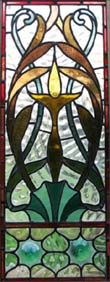 Art Nouveau stained glass